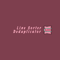 Line Sorter & Deduplicator Icon